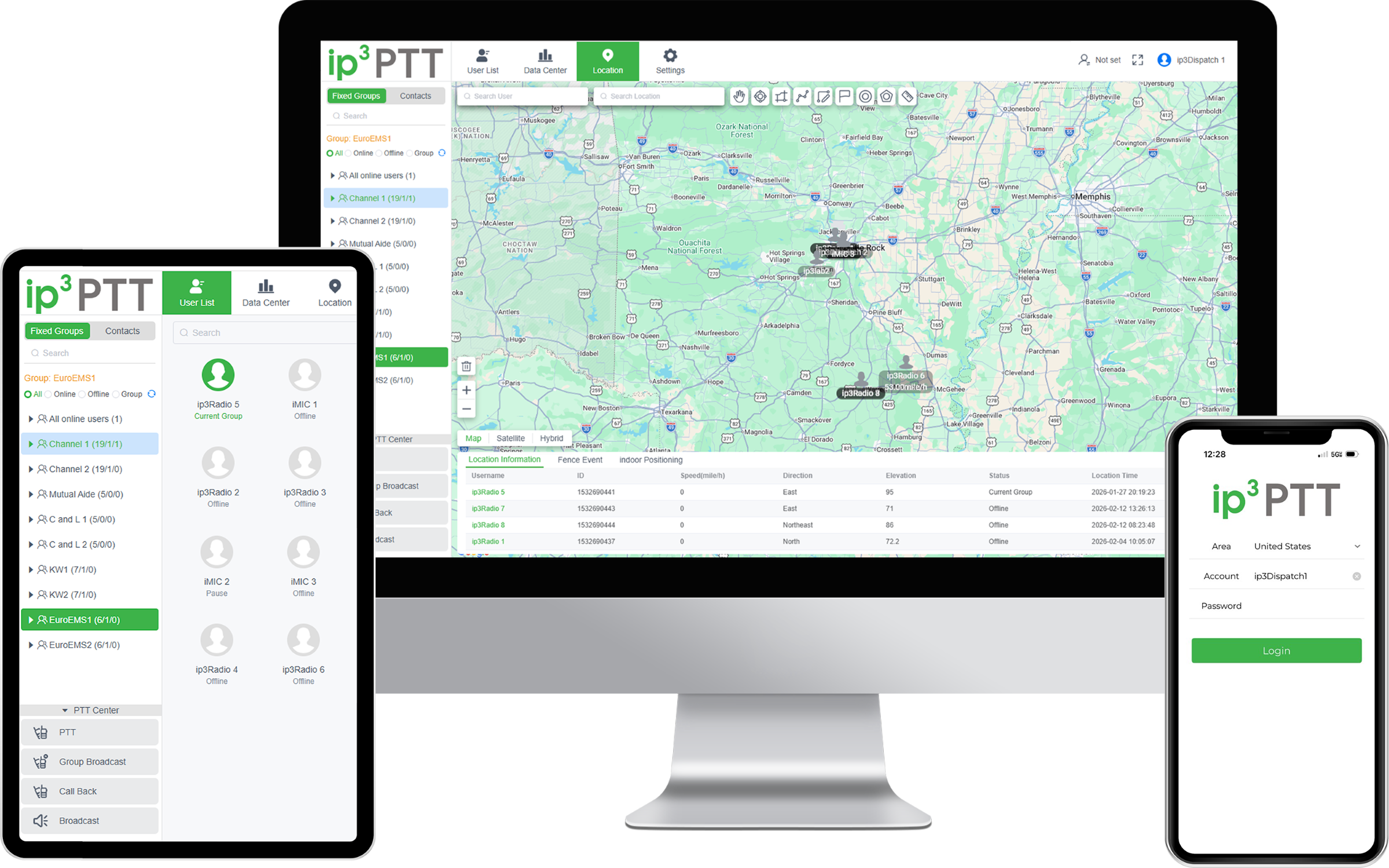 ip3PTT Web & Mobile App
